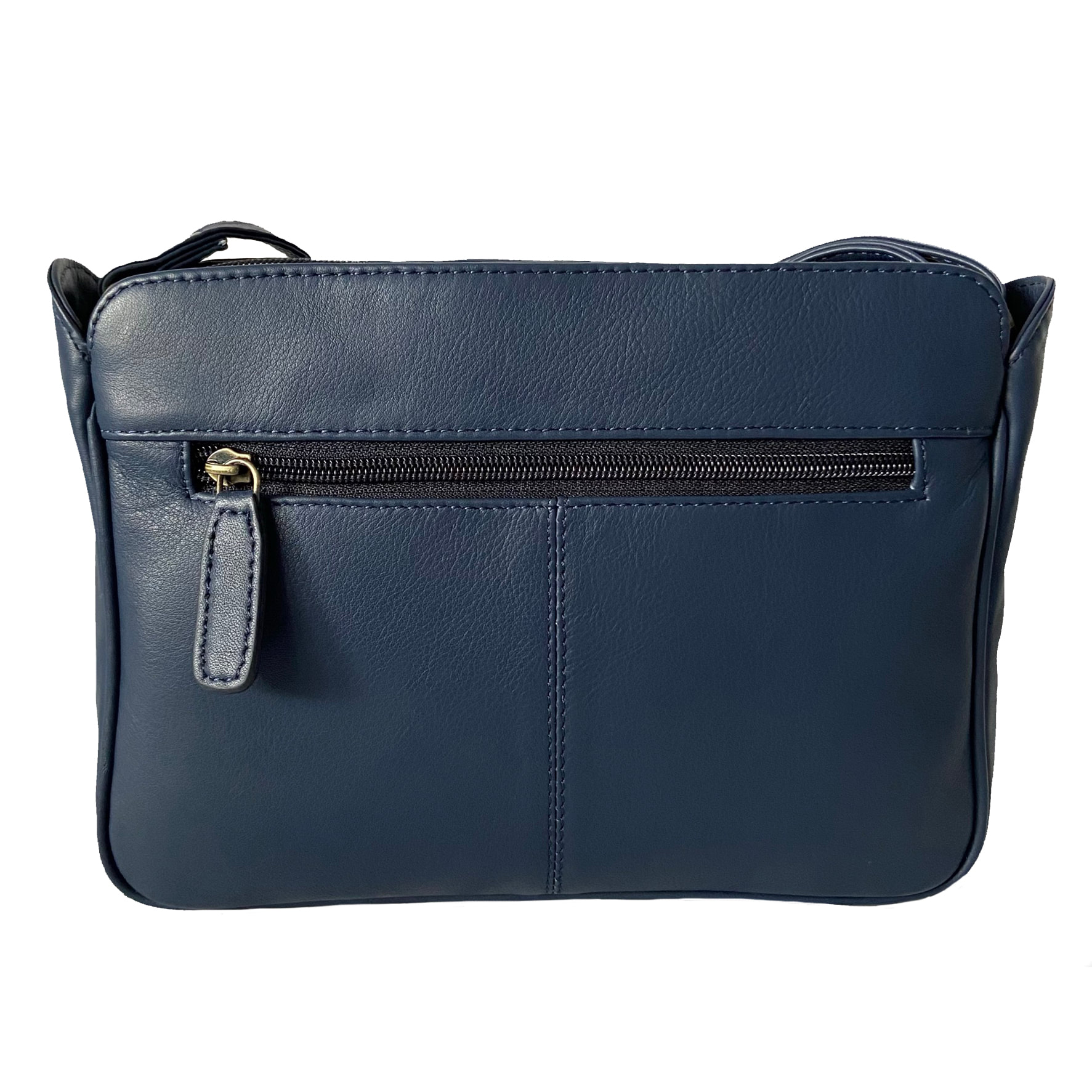 Rowallan Navy Leather Handbag, Shoulder Bag