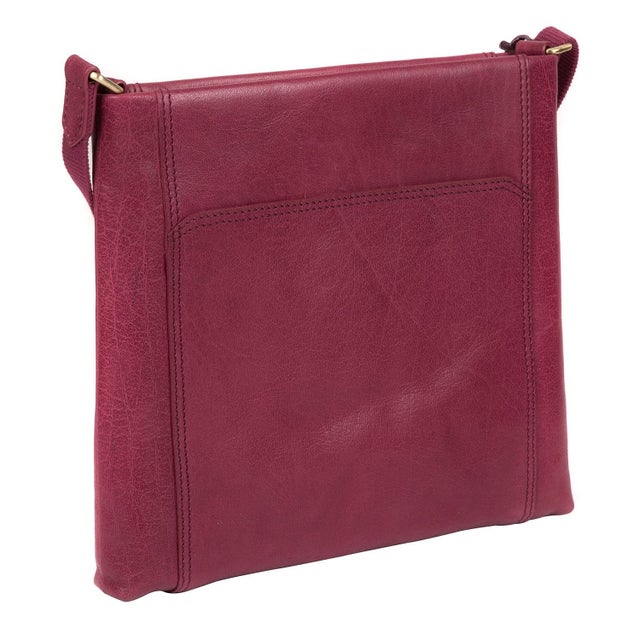 Pink Leather Shoulder Bag, Cross Body Bag