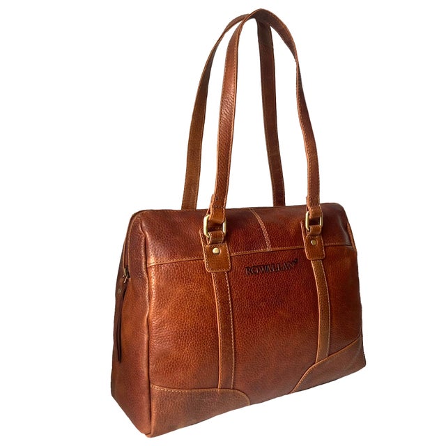 Rowallan Large Brown Leather Shoulder Bag, Handbag