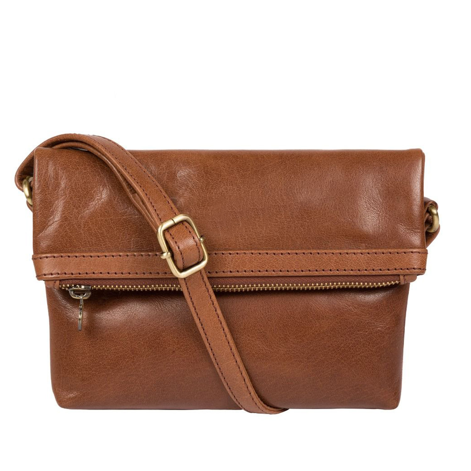 70% Off Small Tan Leather Cross Body Shoulder Bag