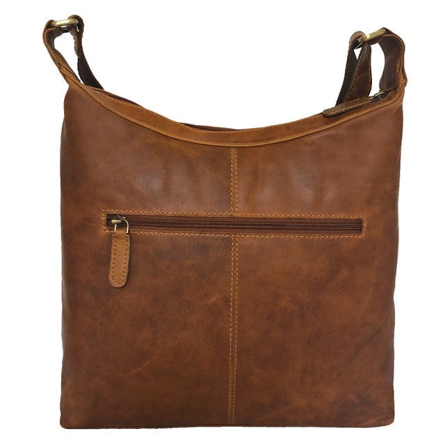 Rowallan Large Tan Leather Handbag, Shoulder Bag