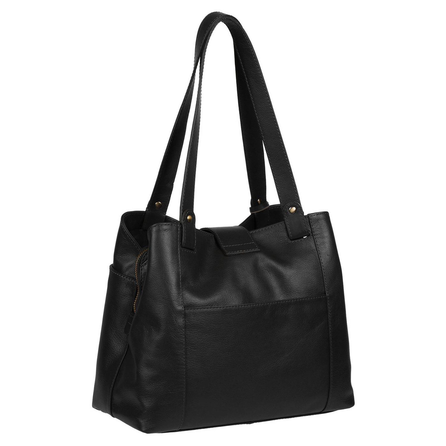 Black Leather Handbag, Shoulder Bag