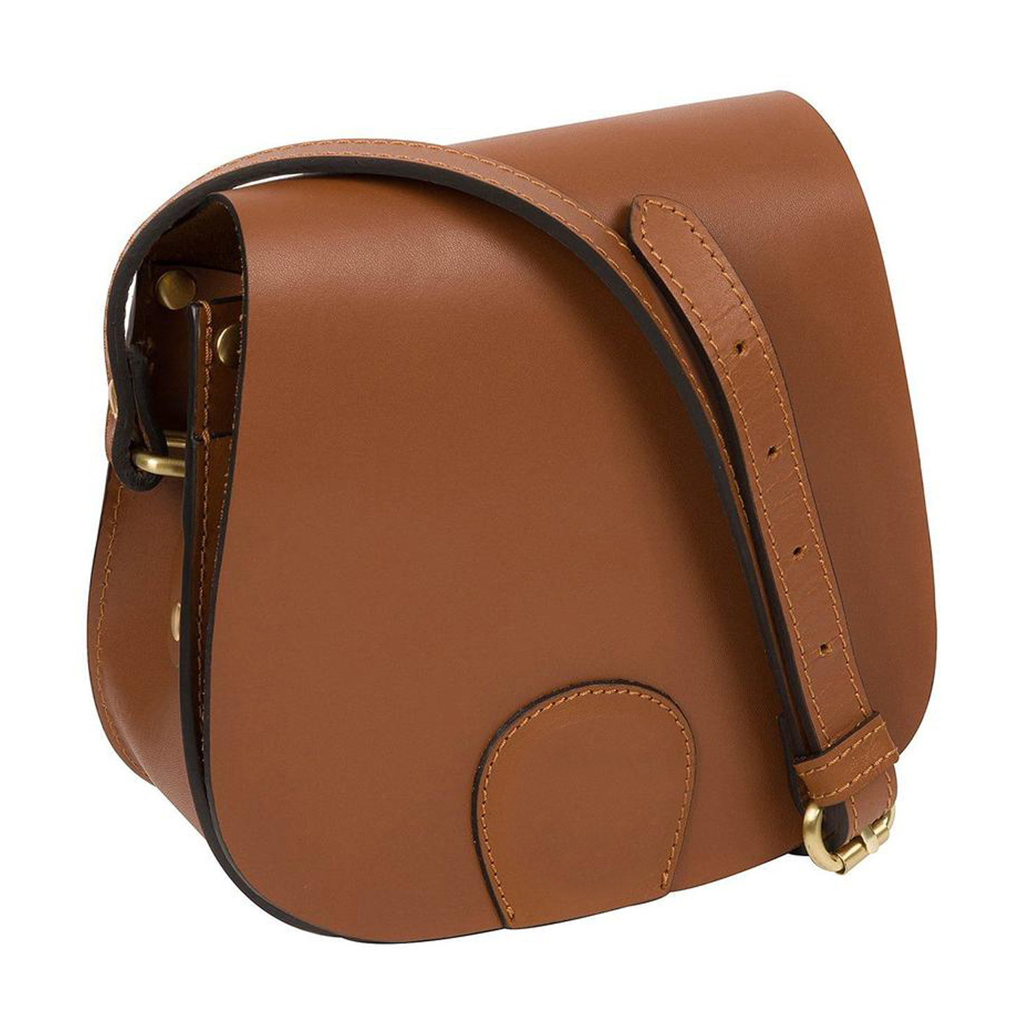Tan Leather Saddle Bag, Shoulder Bag