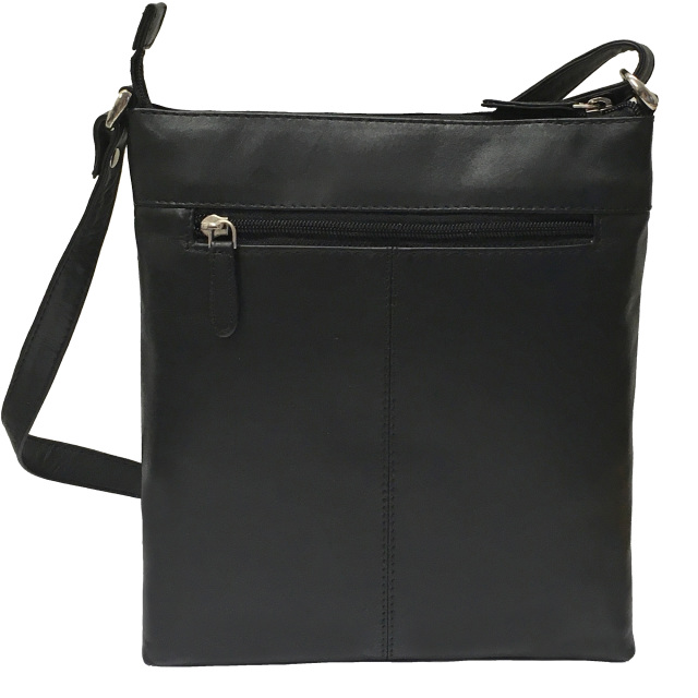 Rowallan Women's Black Leather Shoulder Bag