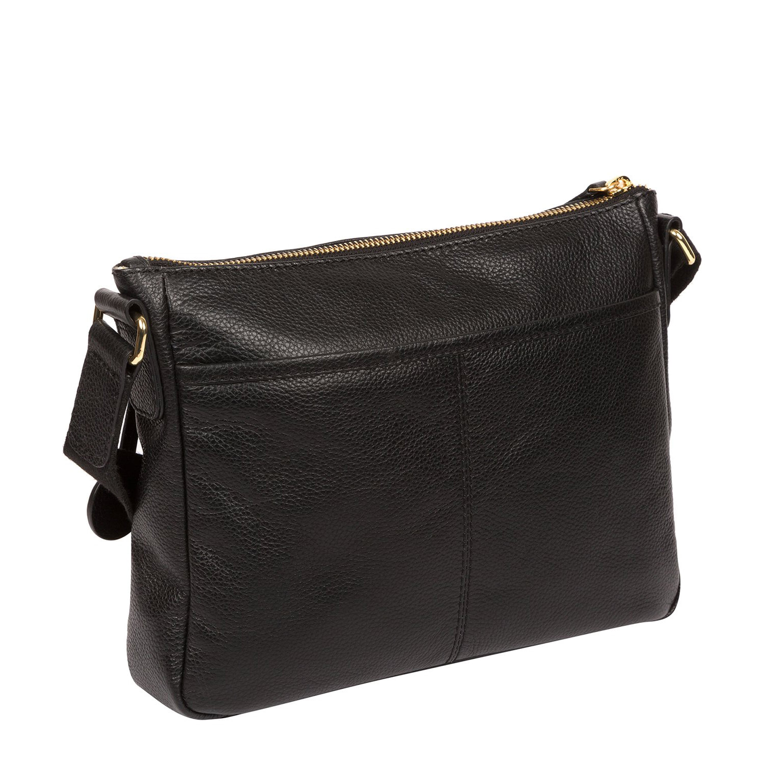 Small Black Leather Shoulder Bag, Cross Body Bag