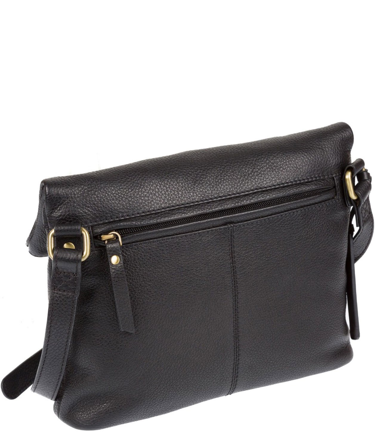 Black Leather Shoulder Bag, Cross Body Bag