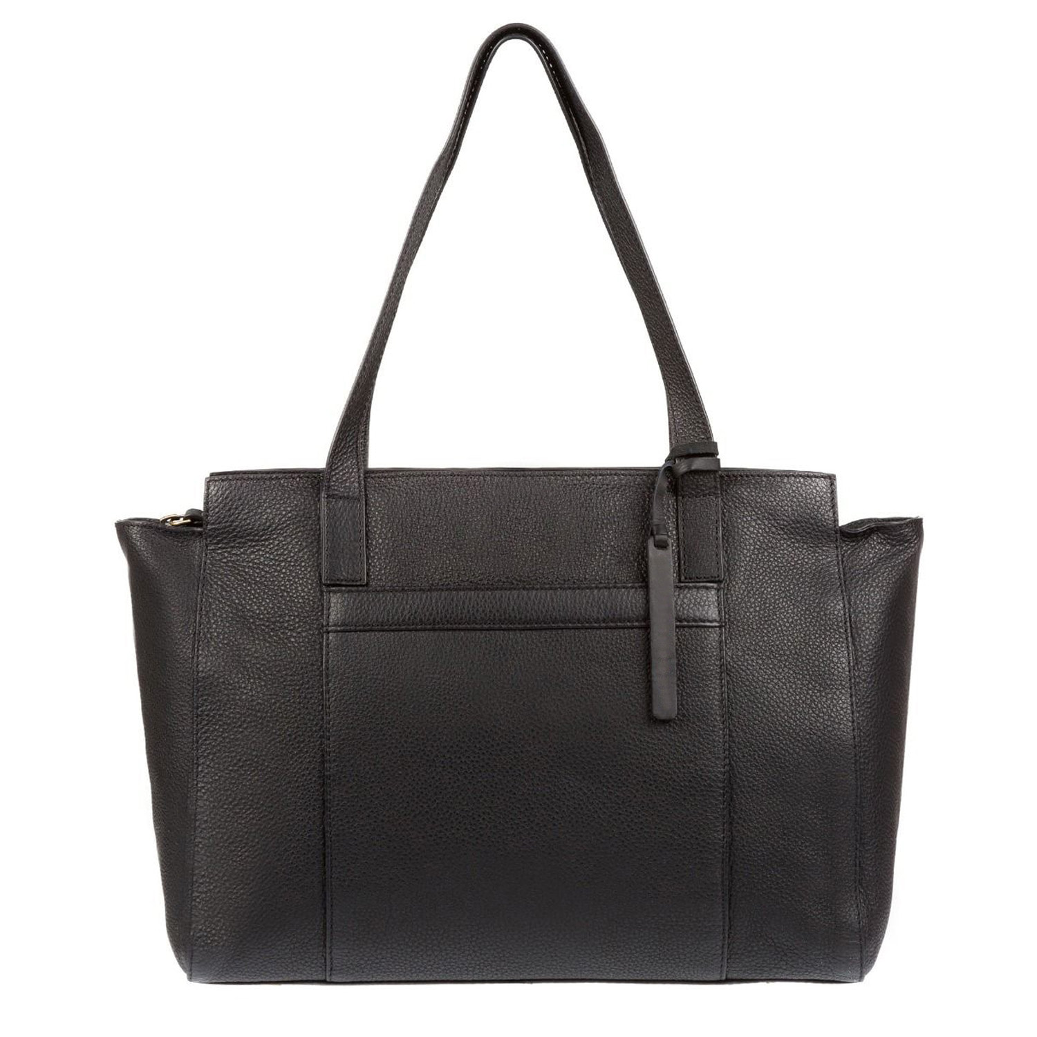 Black Leather Handbag, Shoulder Bag, Tote Bag